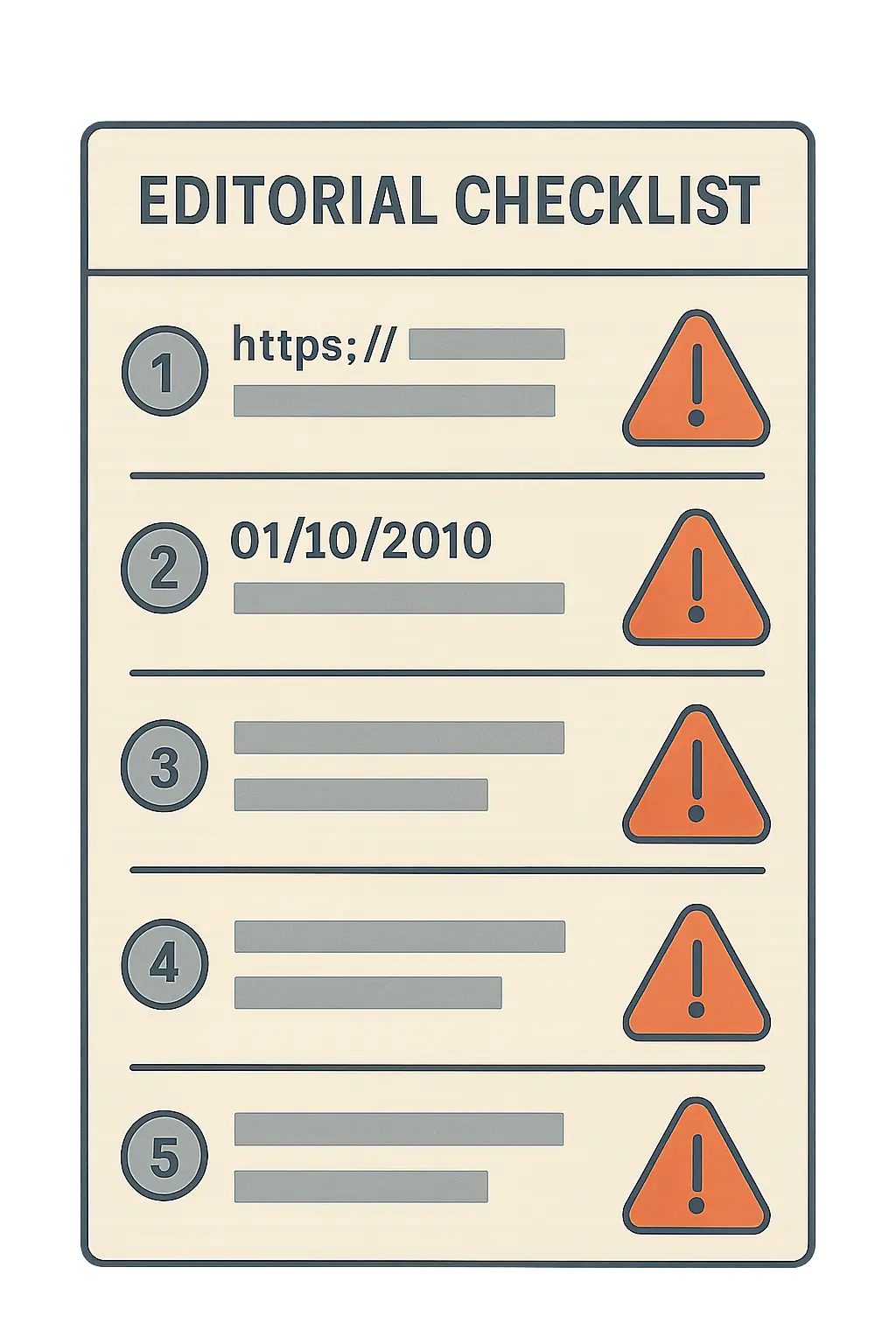 Les 5 erreurs fréquentes lors de la citation d'un site internet : URL seule sans titre, Récupéré de en APA 7, absence de [en ligne] en ISO 690, oubli de la date de consultation, mélange de normes