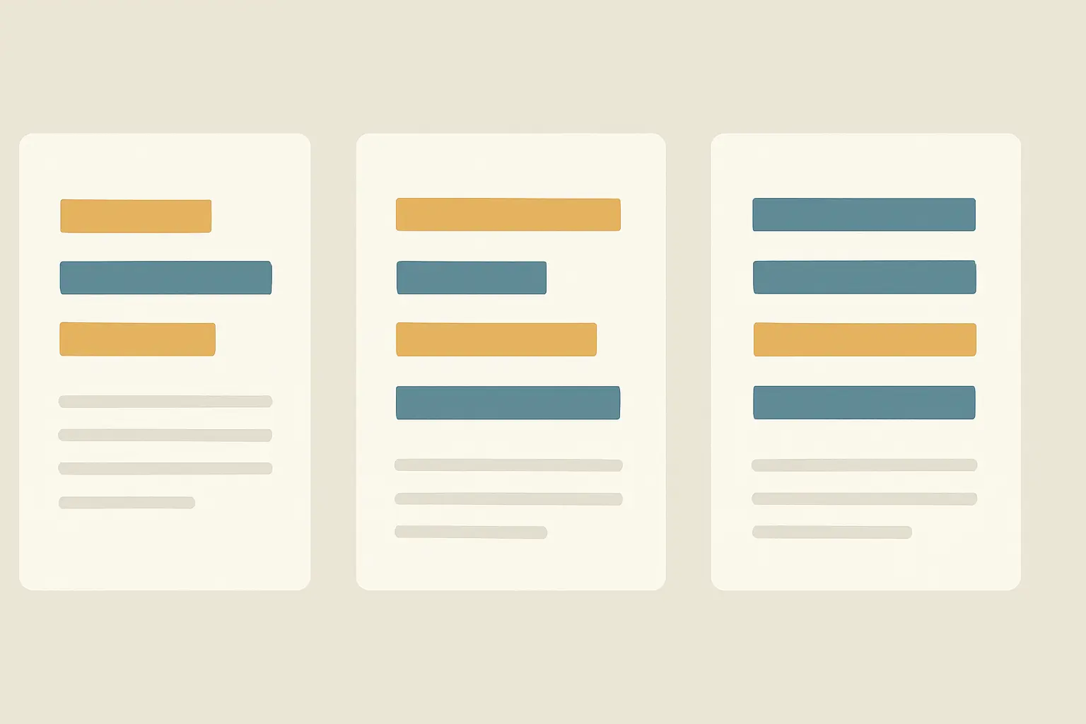 Comparatif visuel de rapports de similitude entre plusieurs logiciels anti-plagiat
