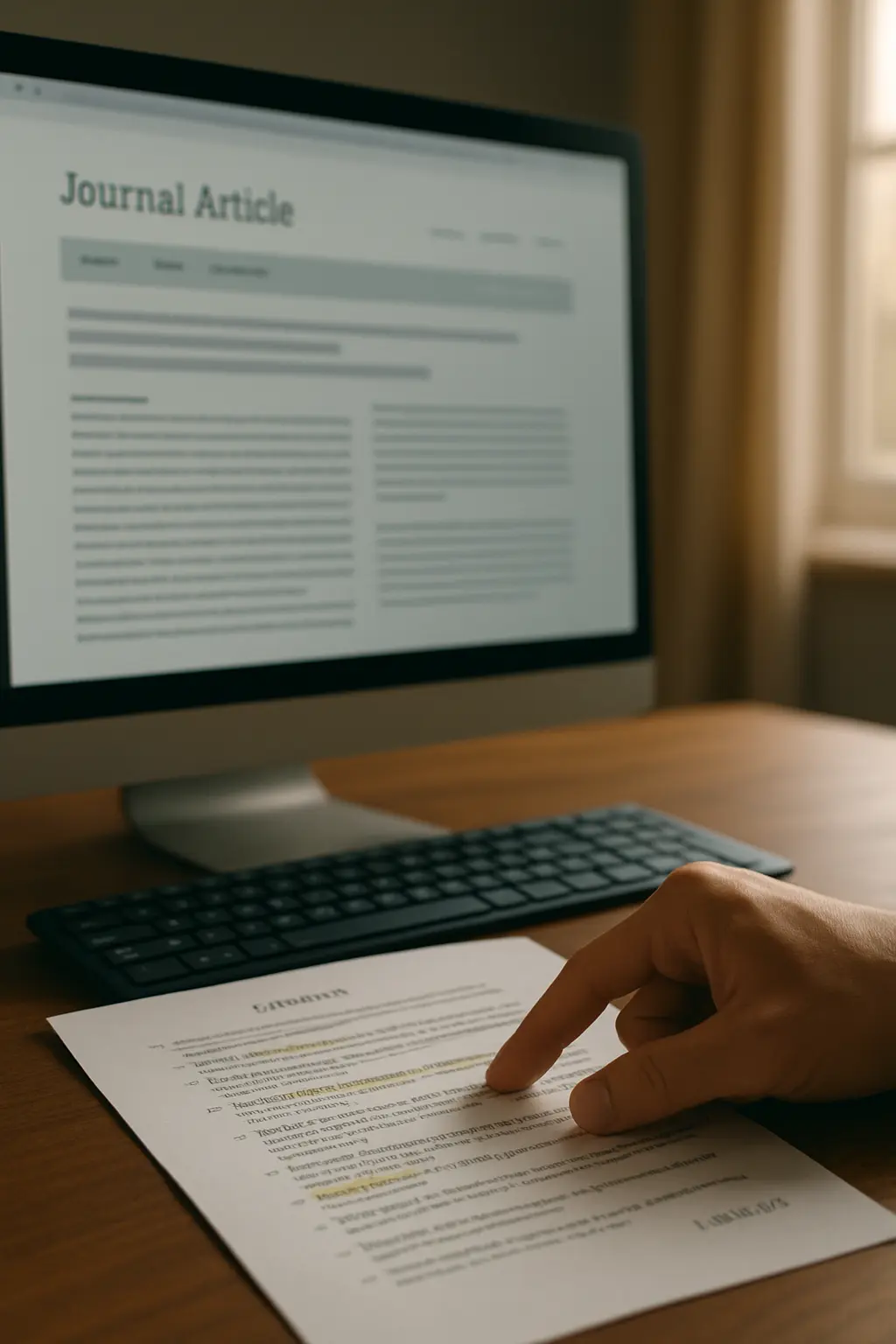 Page d'article scientifique en ligne avec DOI et références bibliographiques mises en évidence