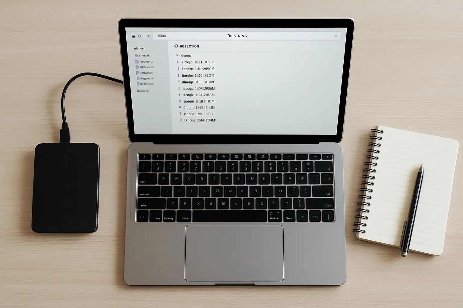 Dossier informatique montrant plusieurs versions datées d'un fichier de mémoire