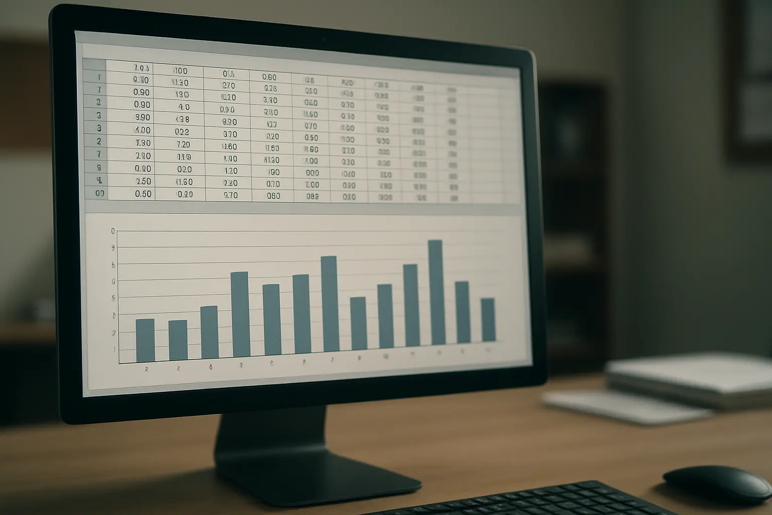 Tableau de résultats statistiques affiché à l'écran dans un logiciel d'analyse de données pour un mémoire de psychologie