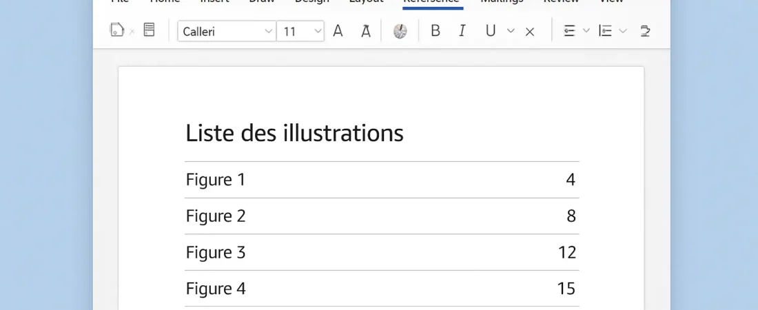 Comment Créer une Liste des Tableaux et des Figures Automatique sur Word en 2026 (Tutoriel)