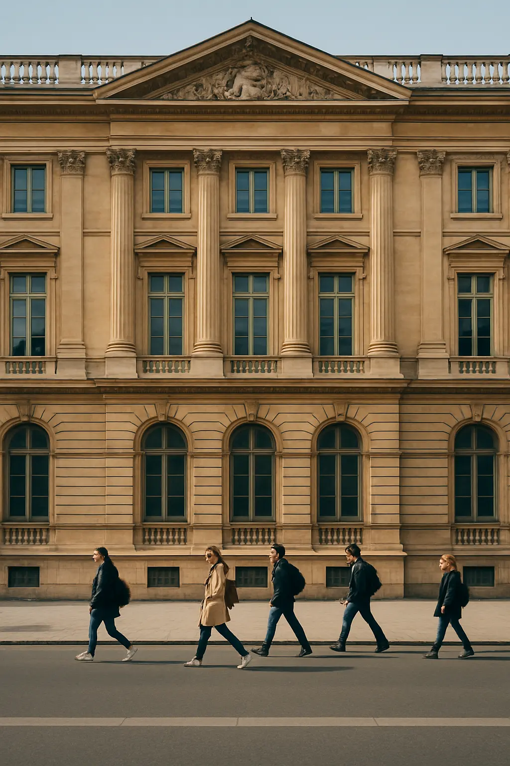 Façade historique de l'Université Paris 1 Panthéon-Sorbonne à Paris