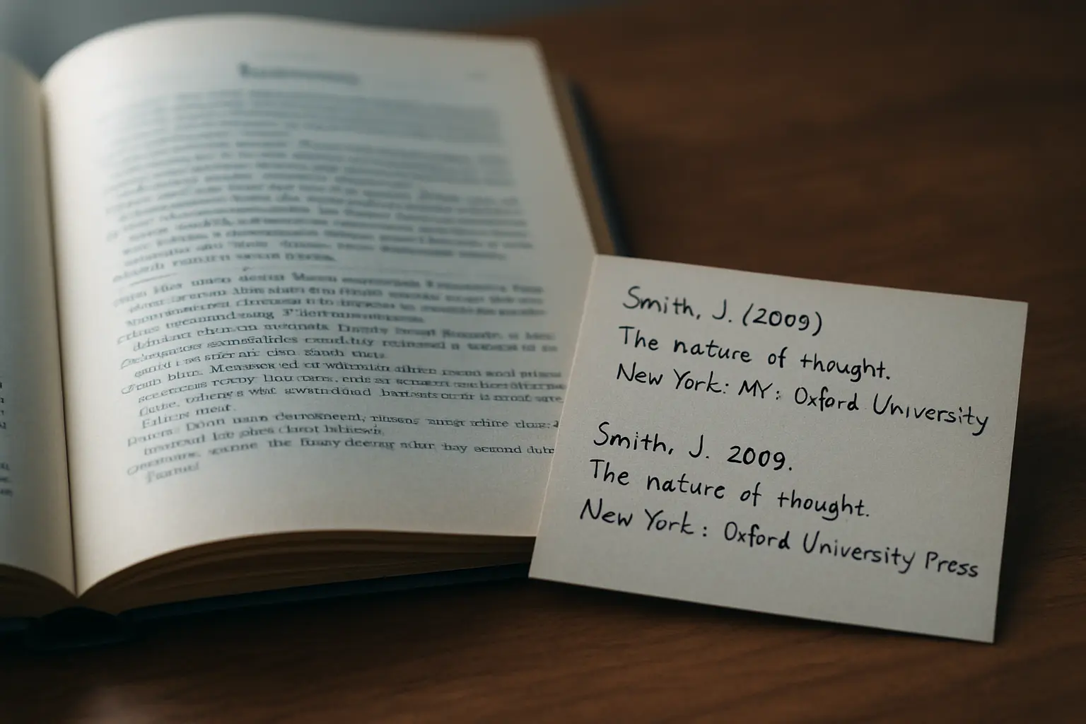 Page de référence bibliographique d'un livre annotée selon les normes APA 7 et ISO 690