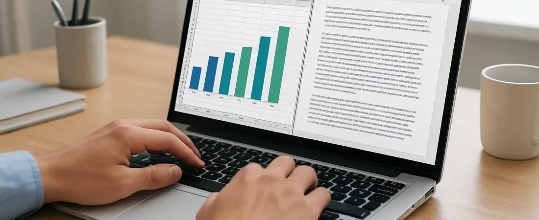 Insérer des tableaux et graphiques Excel dans un mémoire Word en 2026 (tutoriel)