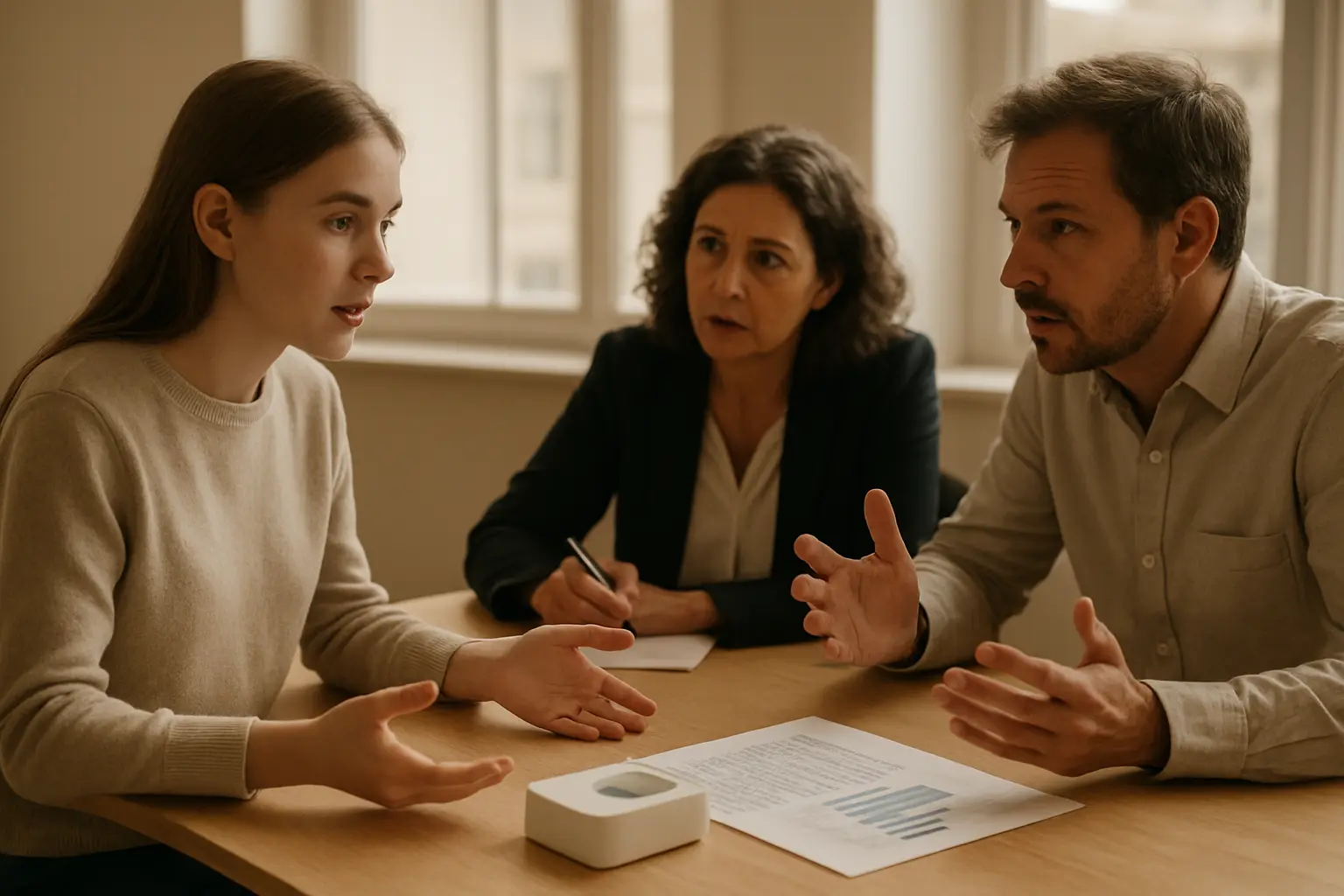 Candidat présentant son TIP et répondant aux questions lors de la discussion approfondie